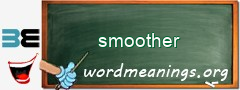 WordMeaning blackboard for smoother